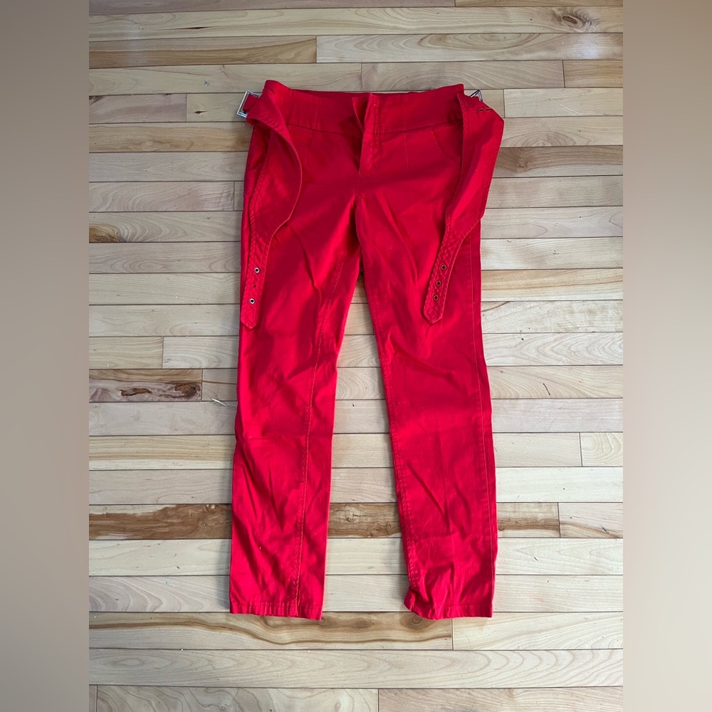 Vibrant Red Pants by Buffalo Jeans